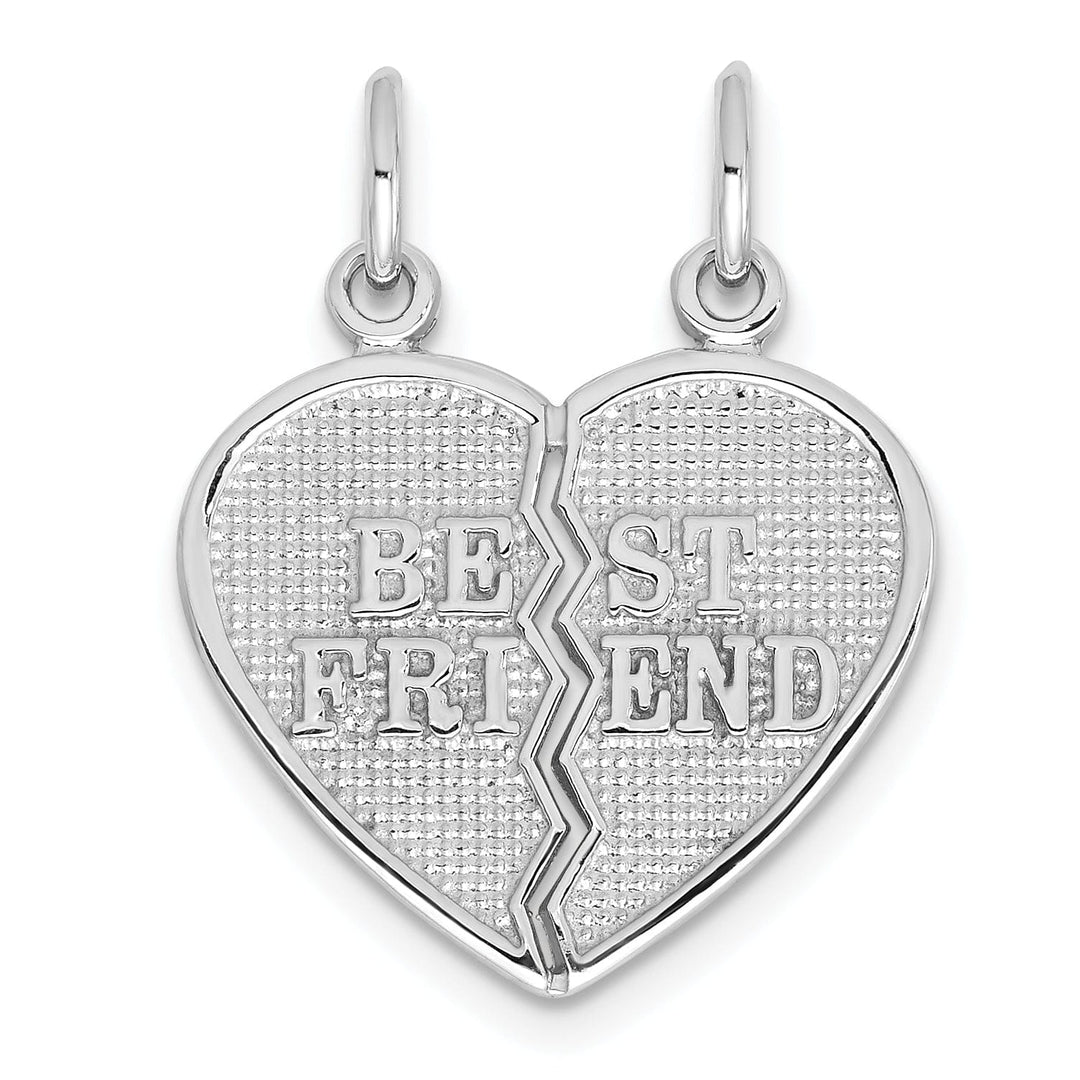 Lovely Rita's Pendants & Charms 14k White Gold Best Friend Break-apart Charm