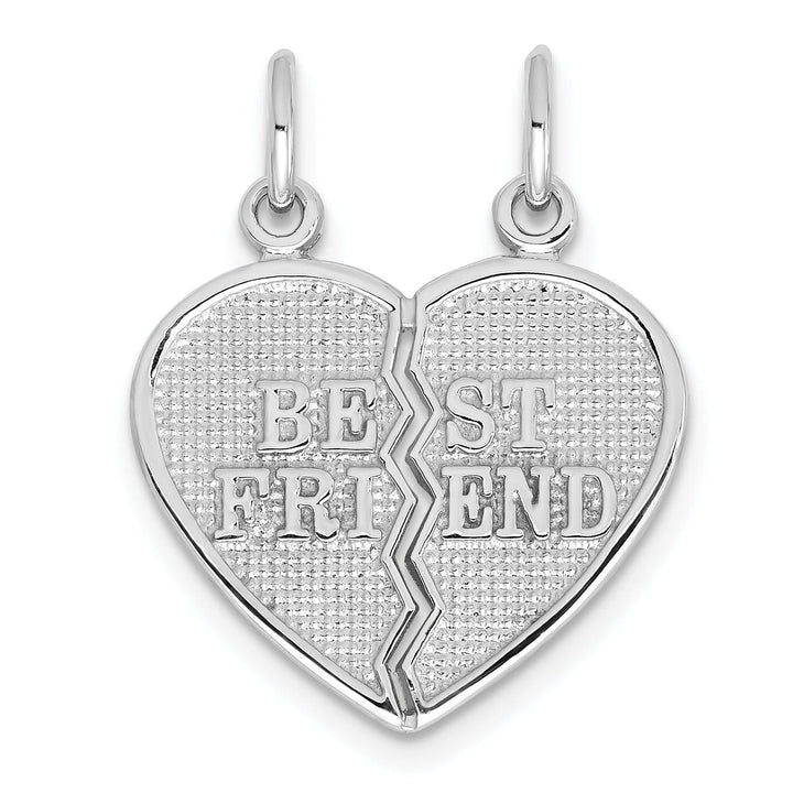 Lovely Rita's Pendants & Charms 14k White Gold Best Friend Break-apart Charm