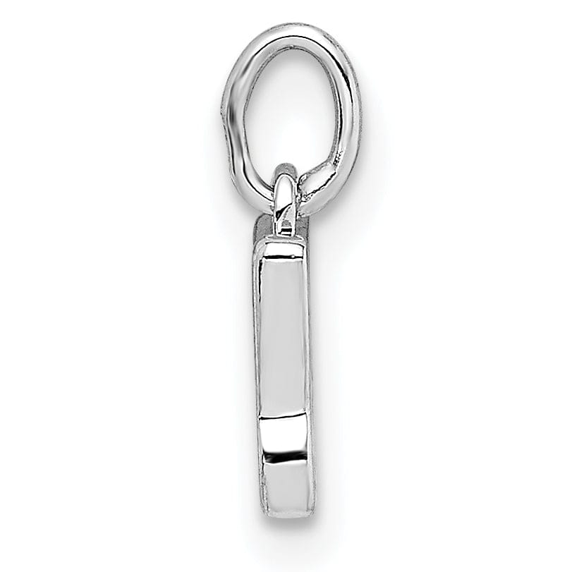 Lovely Rita's Pendants & Charms 14k White Gold Casted Open Back Solid Polished Finish Cut-out Butterfly Charm Pendant