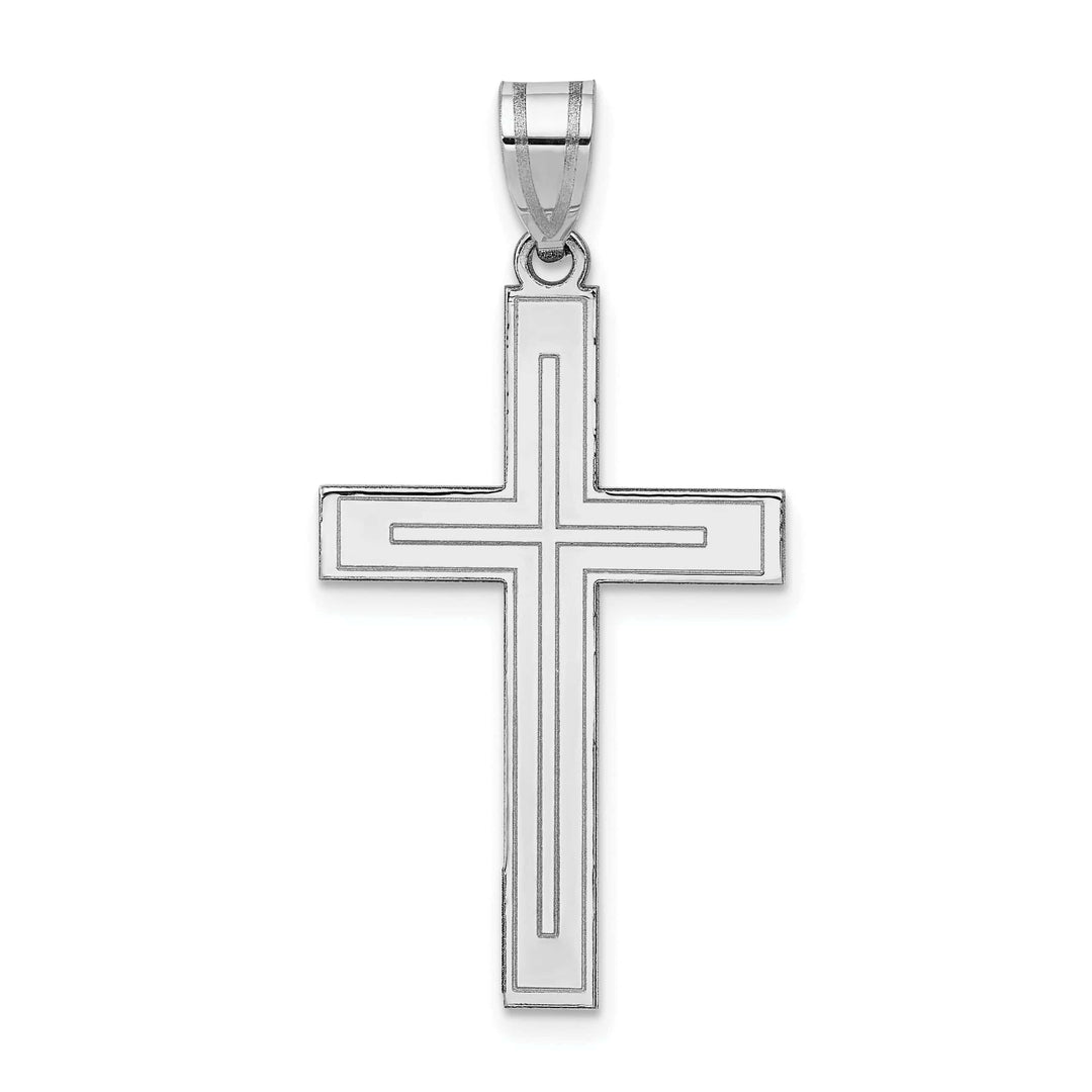 Lovely Rita's Pendants & Charms 14k White Gold Cross Pendant