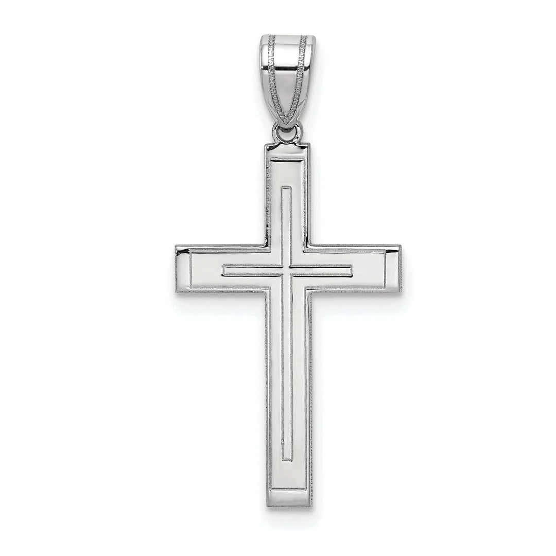 Lovely Rita's Pendants & Charms 14k White Gold Cross Pendant