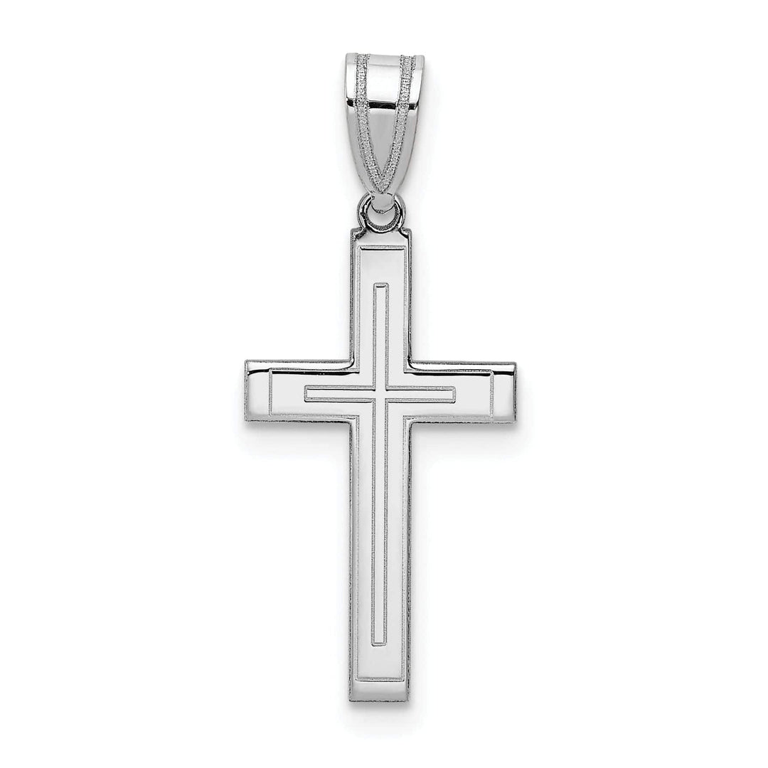 Lovely Rita's Pendants & Charms 14k White Gold Cross Pendant
