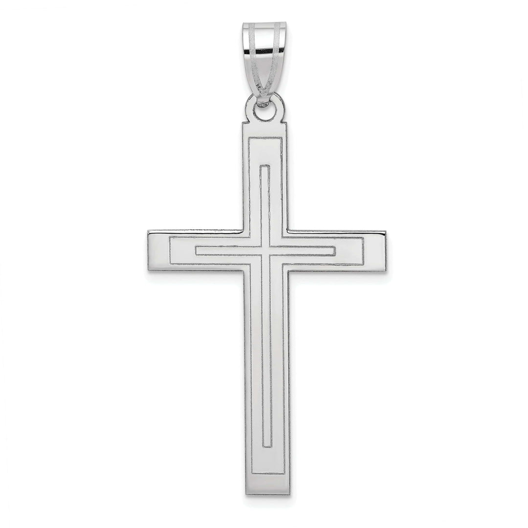 Lovely Rita's Pendants & Charms 14k White Gold Cross Pendant