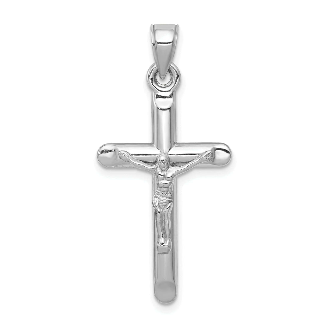 Lovely Rita's Pendants & Charms 14k White Gold Crucifix Hollow Cross Pendant