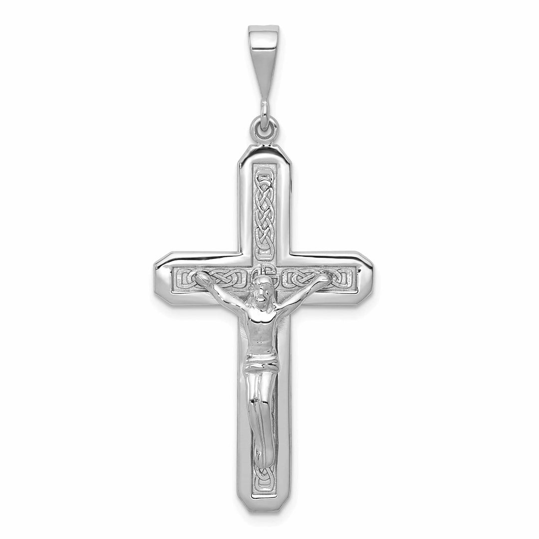 Lovely Rita's Pendants & Charms 14k White Gold Crucifix Pendant