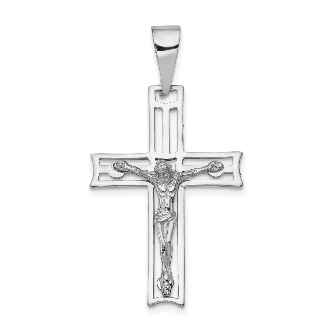 Lovely Rita's Pendants & Charms 14k White Gold Crucifix Pendant