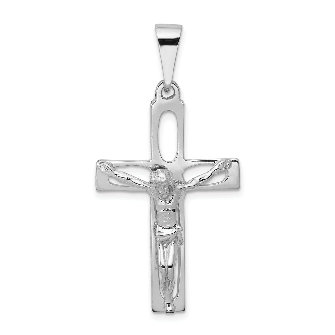 Lovely Rita's Pendants & Charms 14k White Gold Crucifix Pendant