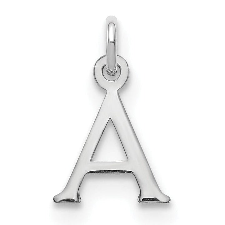 Lovely Rita's Pendants & Charms 14k White Gold Cut-Out Letter A Initial Design Charm Pendant