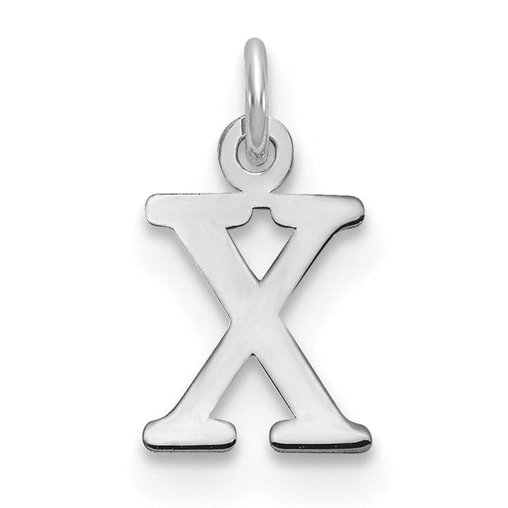 Lovely Rita's Pendants & Charms 14k White Gold Cut-Out Letter X Initial Design Charm Pendant