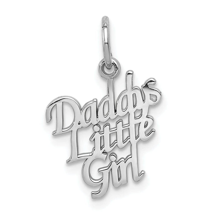 Lovely Rita's Pendants & Charms 14k White Gold Daddys Litte Girl Charm Pendant