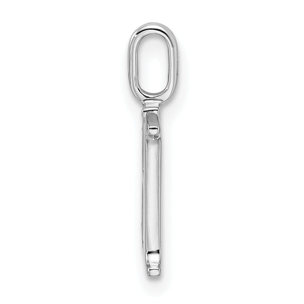 Lovely Rita's Pendants & Charms 14K White Gold Diamond 0.028-CT Letter H Initial Charm Pendant