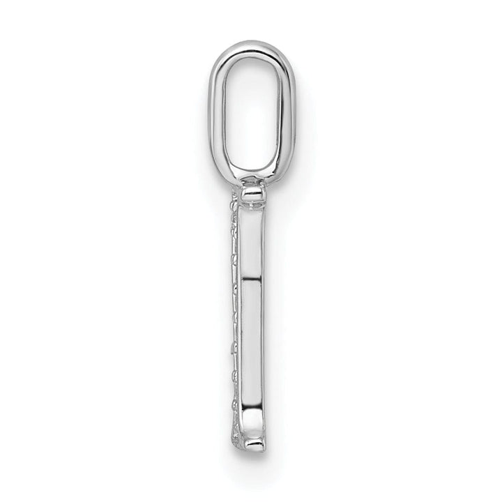 Lovely Rita's Pendants & Charms 14K White Gold Diamond 0.028-CT Letter I Initial Charm Pendant