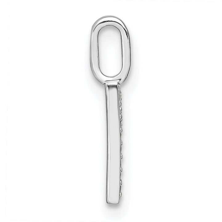 Lovely Rita's Pendants & Charms 14K White Gold Diamond 0.042-CT Lower Case Style R Initial Charm