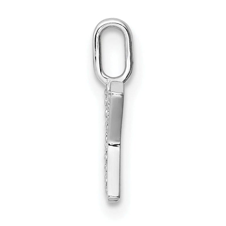 Lovely Rita's Pendants & Charms 14K White Gold Diamond 0.052-CT Lower Case Style X Initial Charm