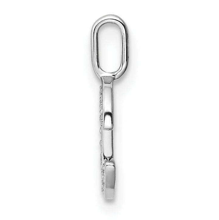 Lovely Rita's Pendants & Charms 14K White Gold Diamond 0.055-CT Lower Case Style C Initial Charm