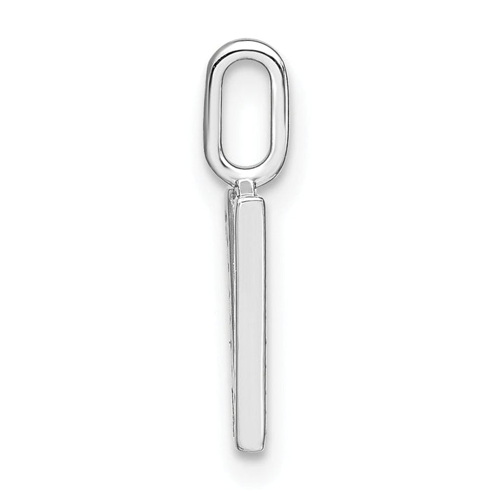 Lovely Rita's Pendants & Charms 14K White Gold Diamond 0.061-CT Lower Case Style V Initial Charm