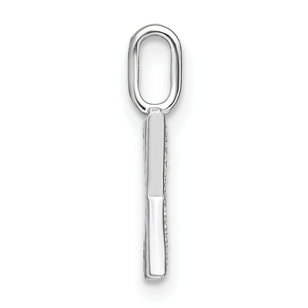 Lovely Rita's Pendants & Charms 14K White Gold Diamond 0.066-CT Lower Case Style X Initial Charm