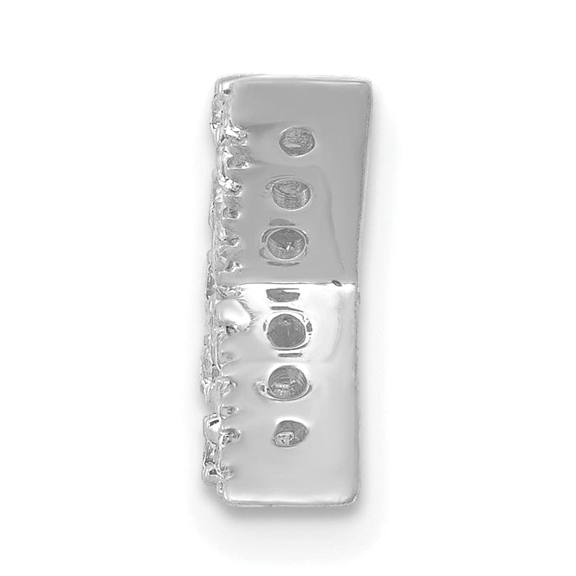 Lovely Rita's Pendants & Charms 14K White Gold Diamond 0.12-CT Letter K Initial Charm Pendant