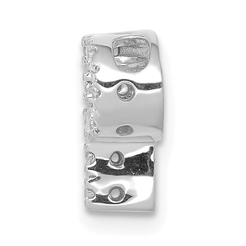 Lovely Rita's Pendants & Charms 14K White Gold Diamond 0.12-CT Letter P Initial Charm Pendant