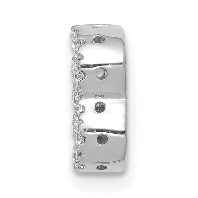 Lovely Rita's Pendants & Charms 14K White Gold Diamond 0.16-CT Letter B Initial Charm Pendant