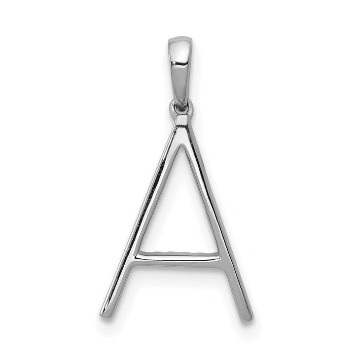 Lovely Rita's Pendants & Charms 14K White Gold Diamond 0.9-CT Block Letter A Initial Charm Pendant