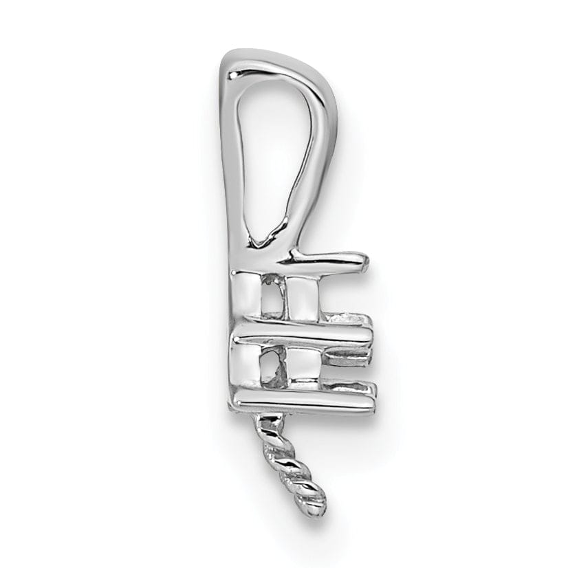 Lovely Rita's Pendants & Charms 14k White Gold Diamond Pearl Pendant