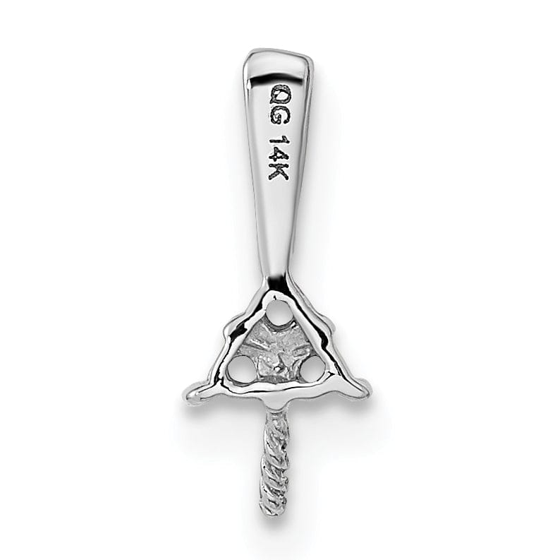 Lovely Rita's Pendants & Charms 14k White Gold Diamond Pearl Pendant