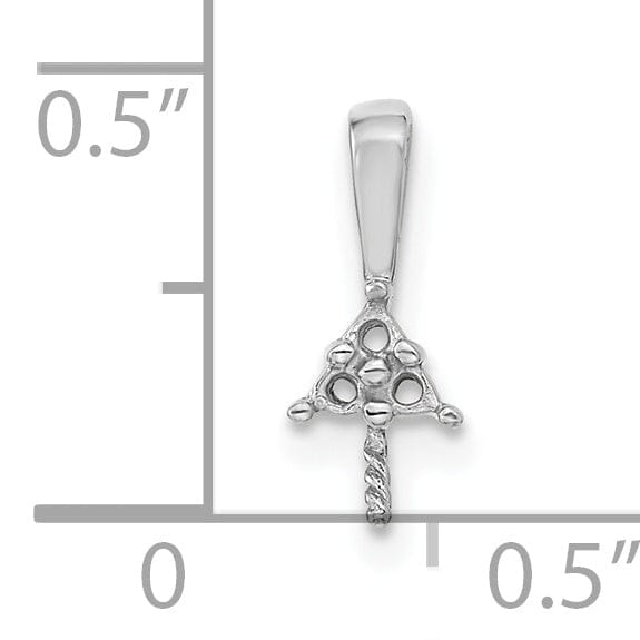 Lovely Rita's Pendants & Charms 14k White Gold Diamond Pearl Pendant