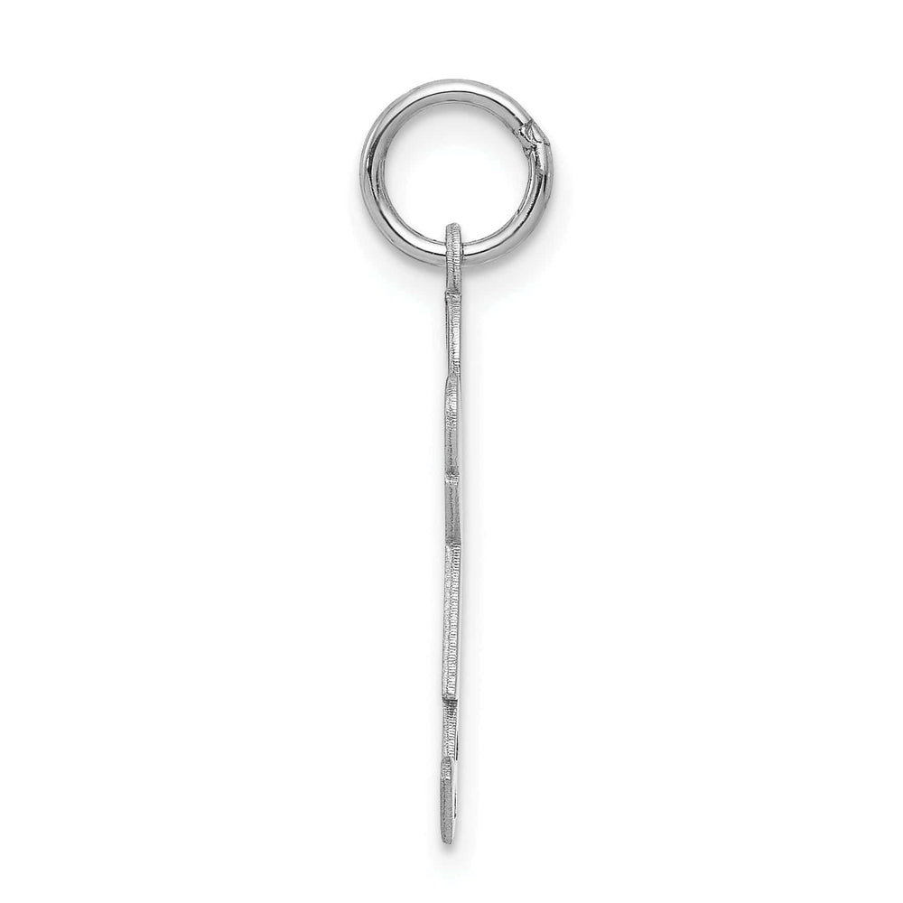 Lovely Rita's Pendants & Charms 14k White Gold Girl With Bow Joy Charm