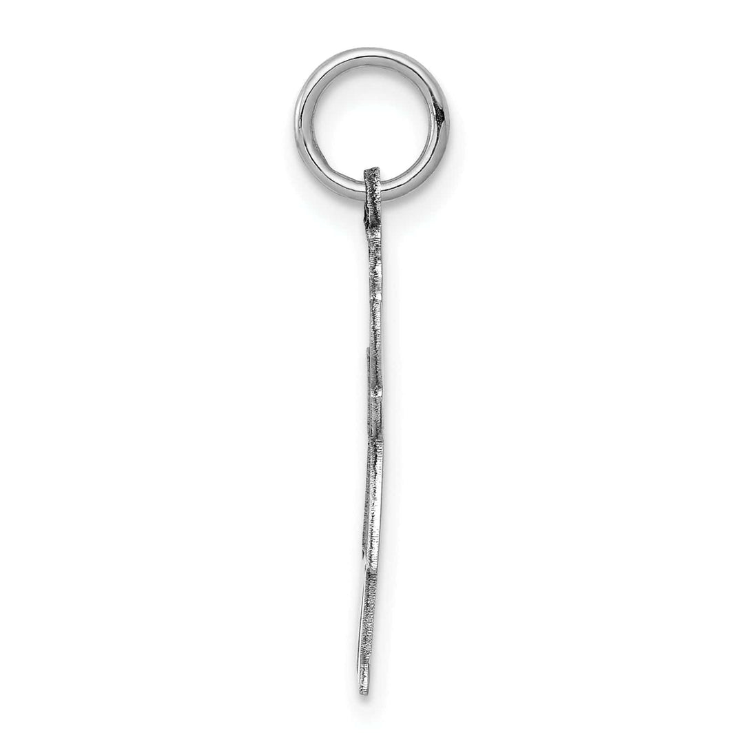 Lovely Rita's Pendants & Charms 14k White Gold Girl With Bow Kiss Charm