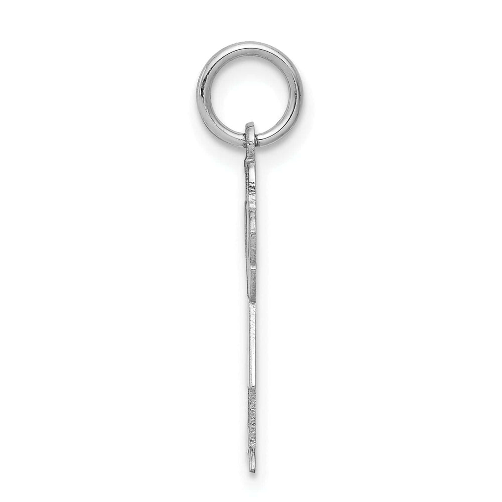 Lovely Rita's Pendants & Charms 14k White Gold Girl With Pigtails Love Charm