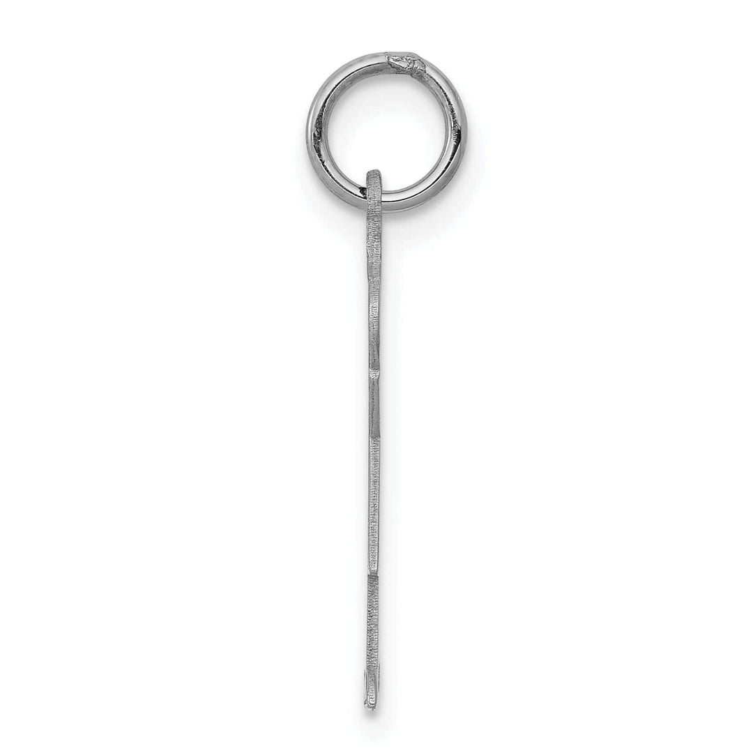 Lovely Rita's Pendants & Charms 14k White Gold Heart Girl With Bow Love Charm