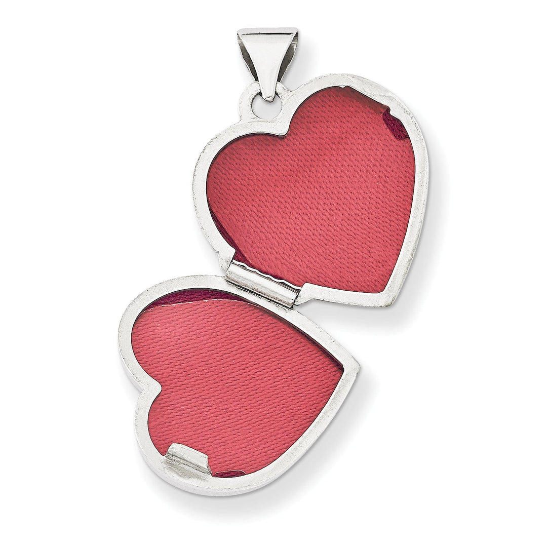 Lovely Rita's Pendants & Charms 14k White Gold Heart Locket