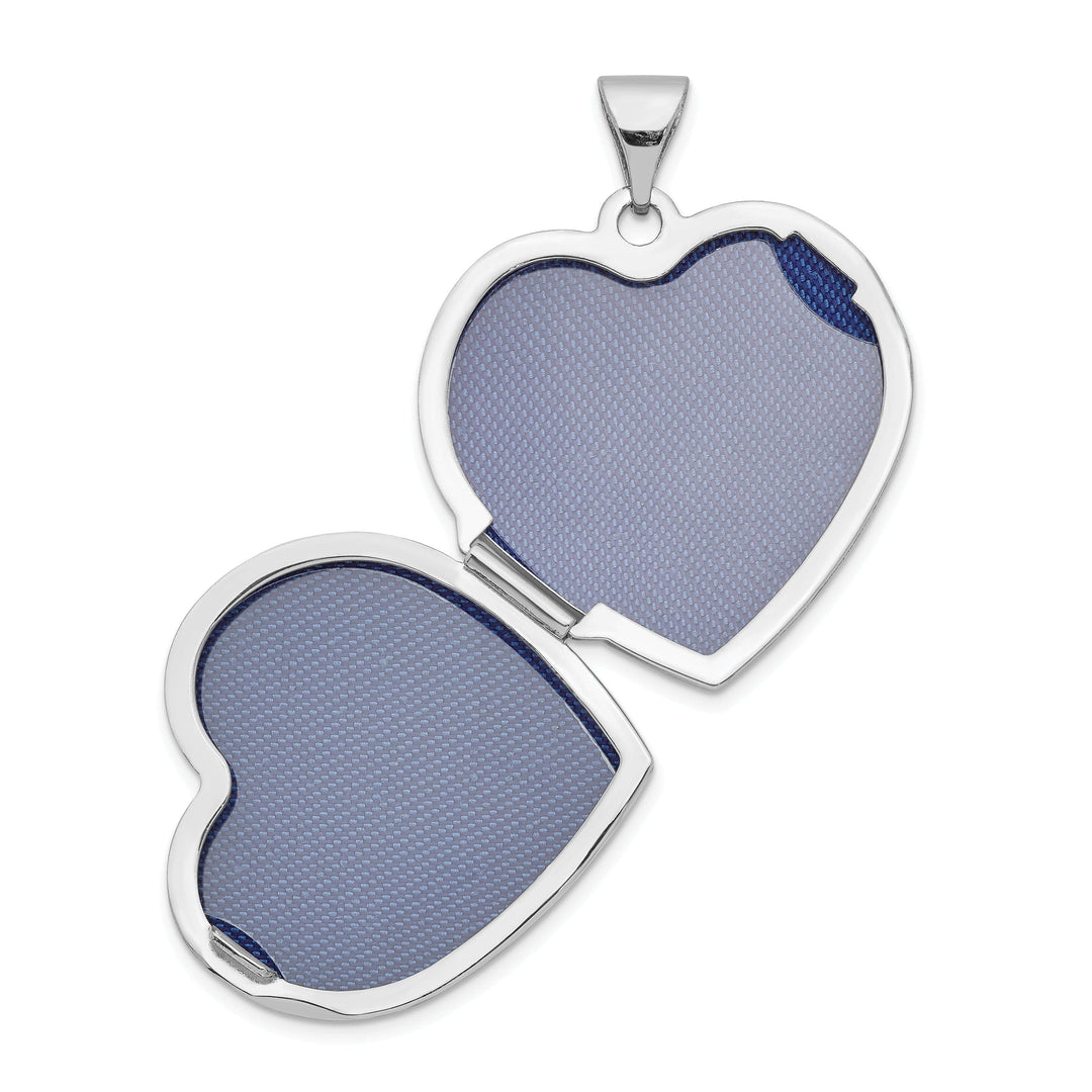 Lovely Rita's Pendants & Charms 14k White Gold Heart Locket