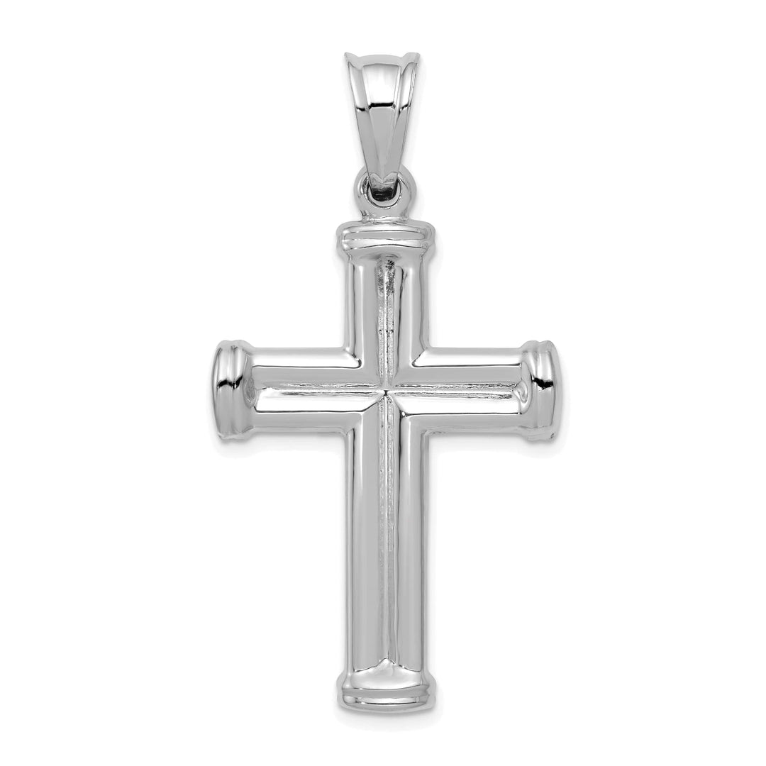 Lovely Rita's Pendants & Charms 14k White Gold Hollow Cross Pendant