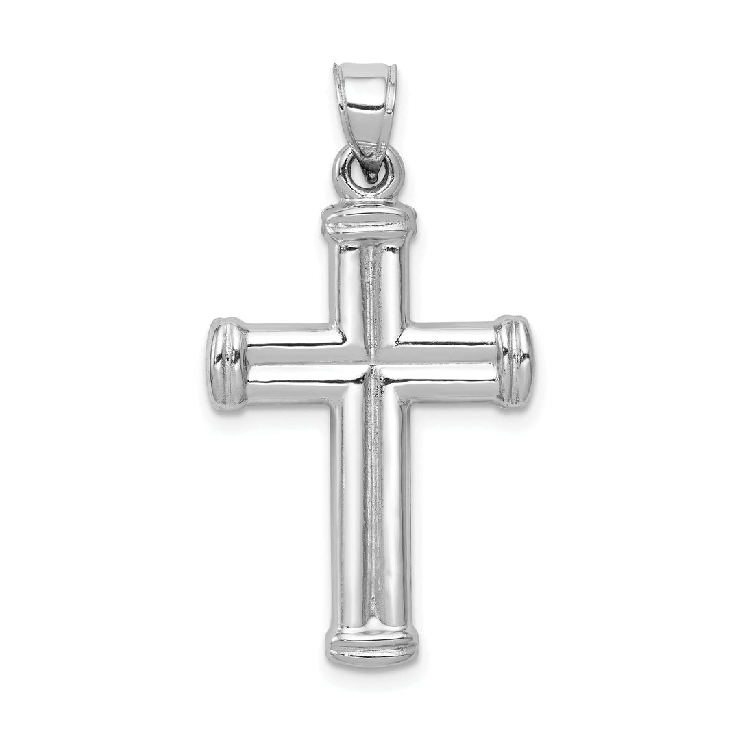 Lovely Rita's Pendants & Charms 14k White Gold Hollow Cross Pendant