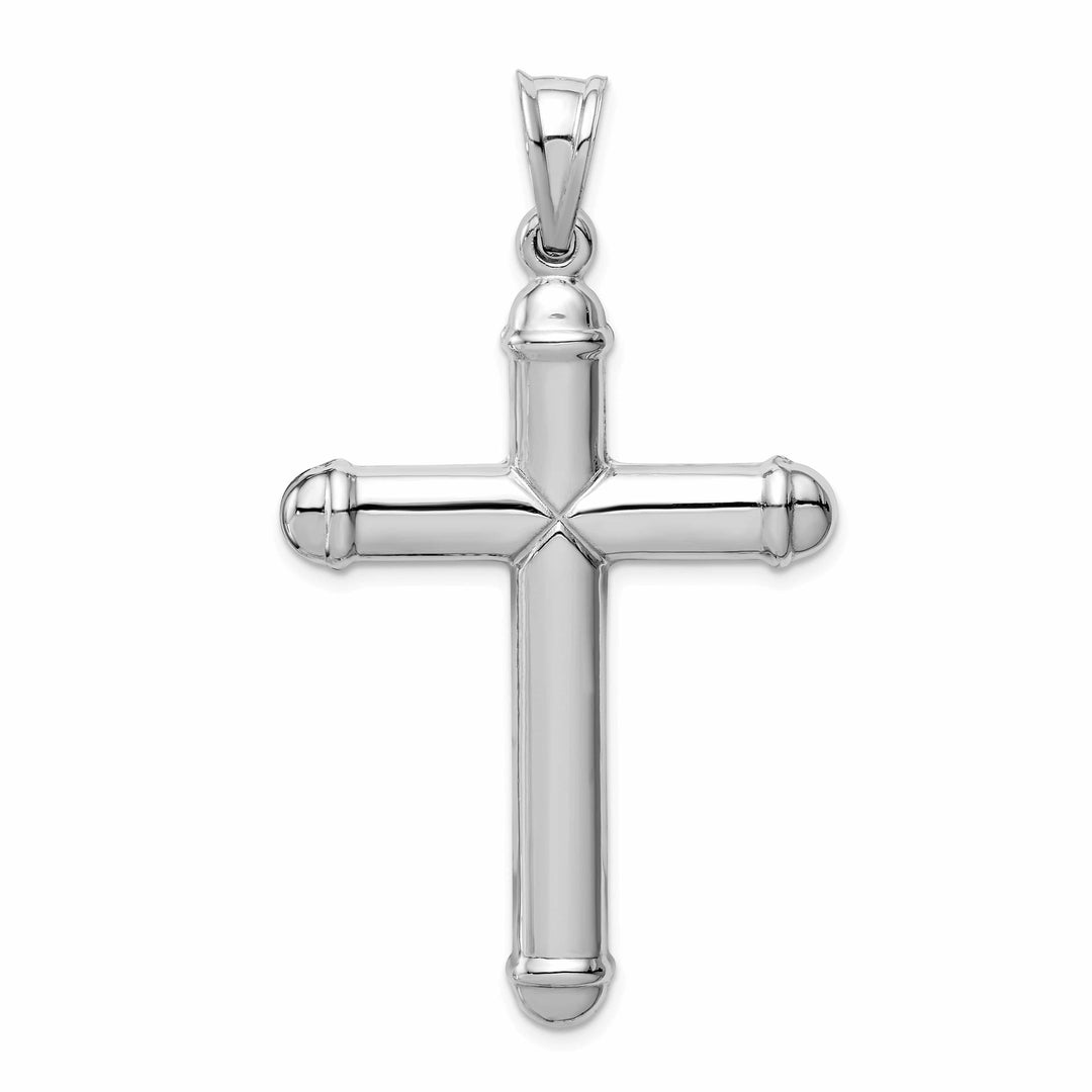 Lovely Rita's Pendants & Charms 14k White Gold Hollow Cross Pendant