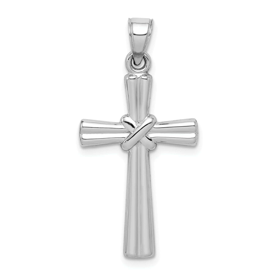 Lovely Rita's Pendants & Charms 14k White Gold Hollow Cross Pendant