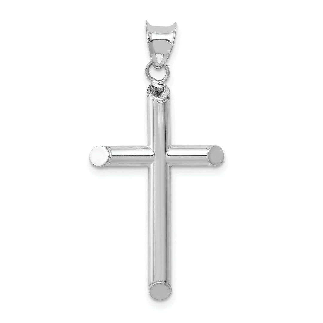 Lovely Rita's Pendants & Charms 14k White Gold Hollow Cross Pendant
