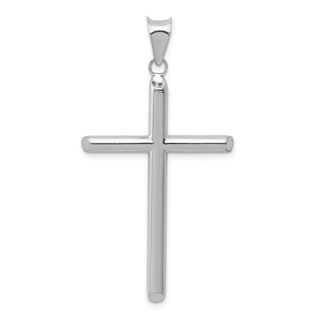 Lovely Rita's Pendants & Charms 14k White Gold Hollow Cross Pendant