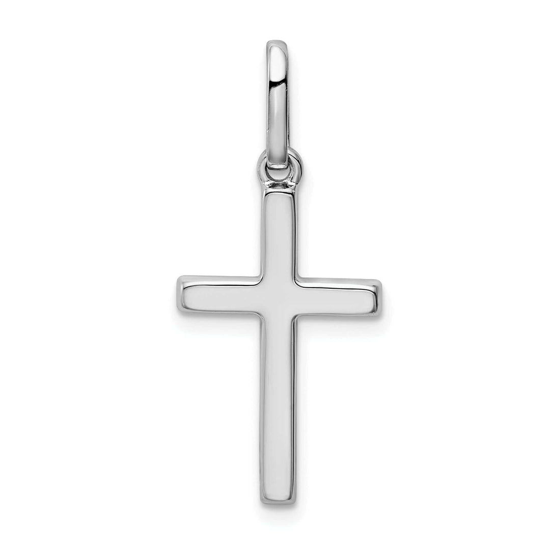 Lovely Rita's Pendants & Charms 14k White Gold Hollow Cross Pendant
