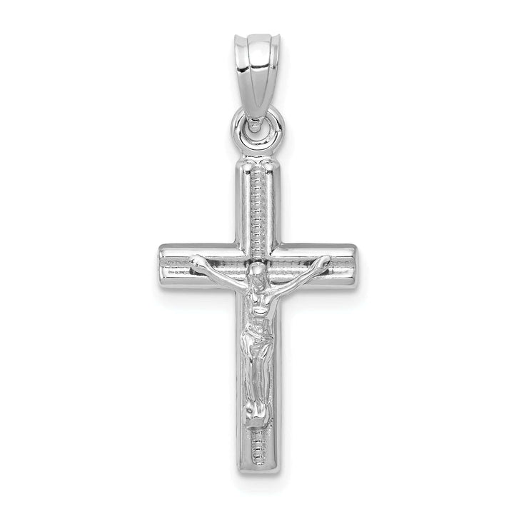 Lovely Rita's Pendants & Charms 14k White Gold Hollow Crucifix Pendant