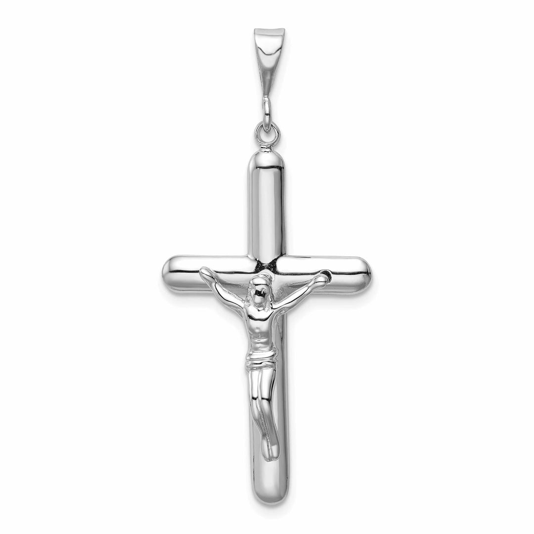 Lovely Rita's Pendants & Charms 14k White Gold INRI Crucifix Cross Pendant