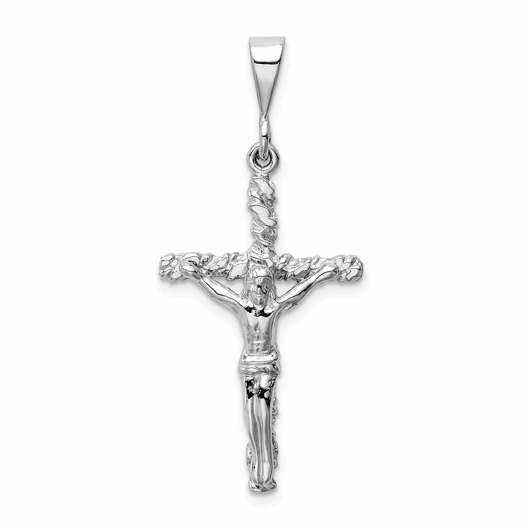 Lovely Rita's Pendants & Charms 14k White Gold INRI Crucifix Pendant