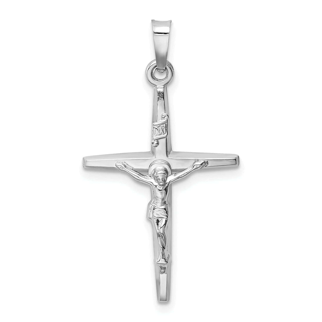 Lovely Rita's Pendants & Charms 14k White Gold INRI Crucifix Pendant