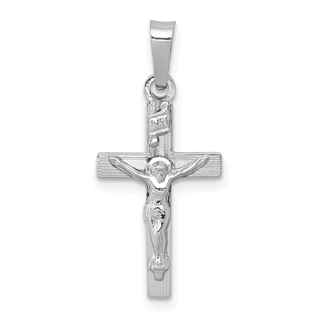 Lovely Rita's Pendants & Charms 14k White Gold INRI Crucifix Pendant