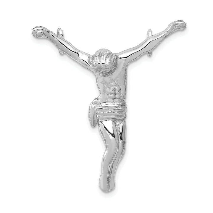 Lovely Rita's Pendants & Charms 14k White Gold Jesus Chain Slide