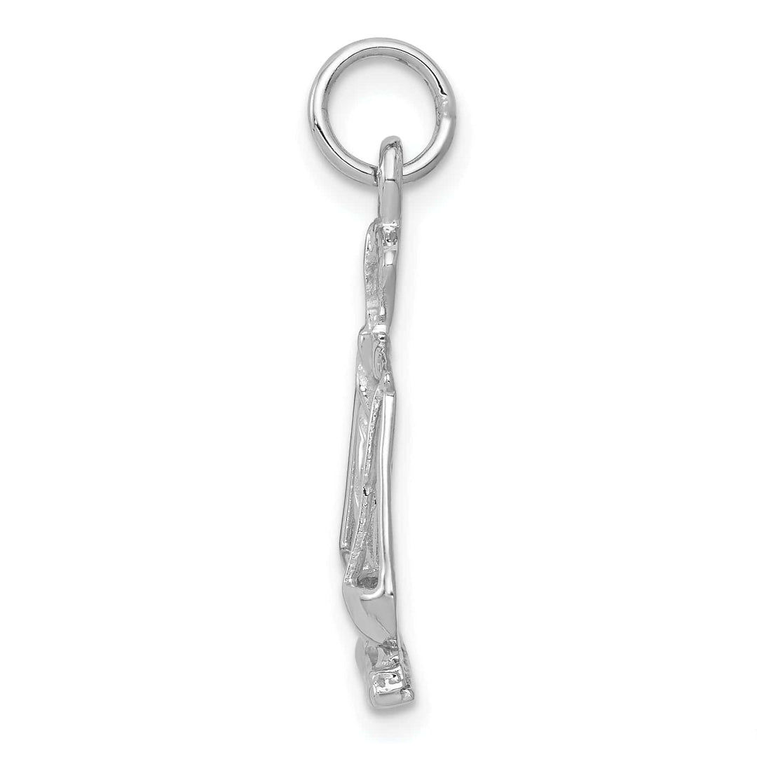 Lovely Rita's Pendants & Charms 14k White Gold Large Scales of Justice Pendant