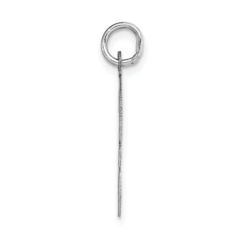 Lovely Rita's Pendants & Charms 14K White Gold Large Size Fancy Script Design Letter F Initial Pendant