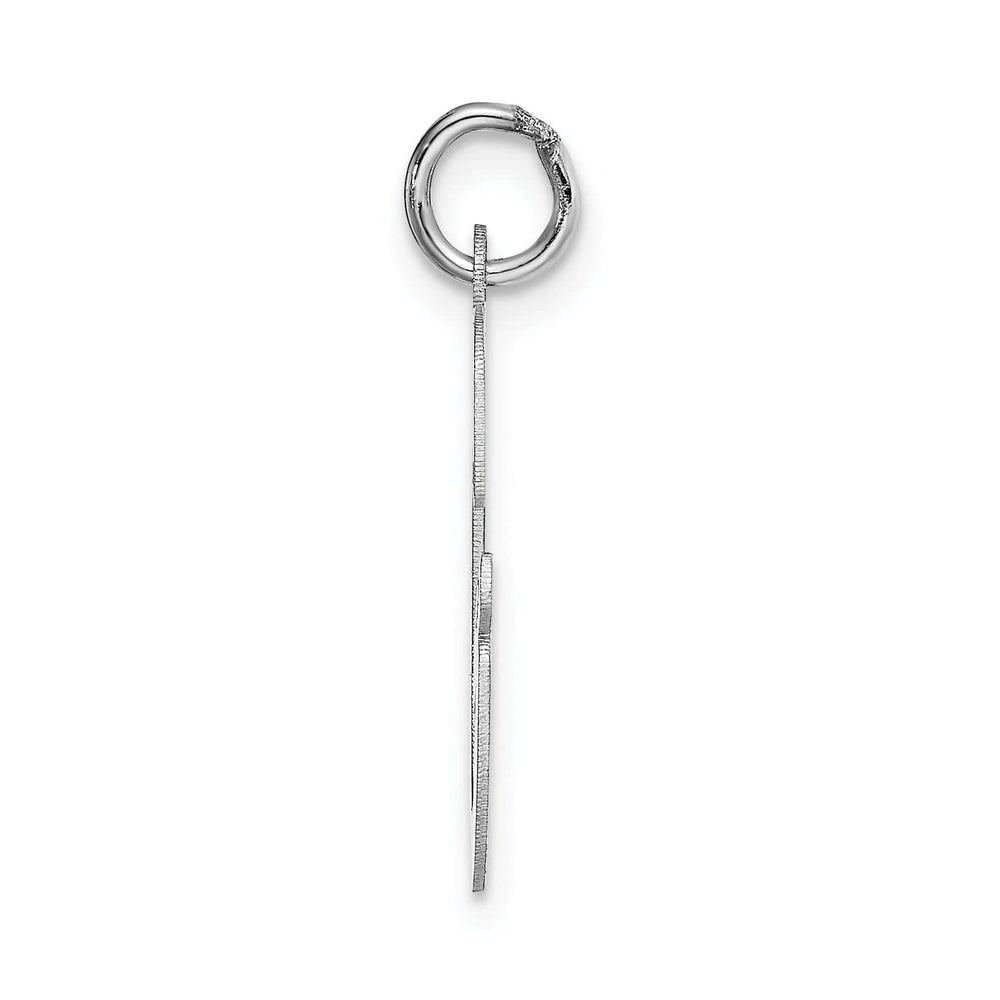 Lovely Rita's Pendants & Charms 14K White Gold Large Size Fancy Script Design Letter G Initial Pendant